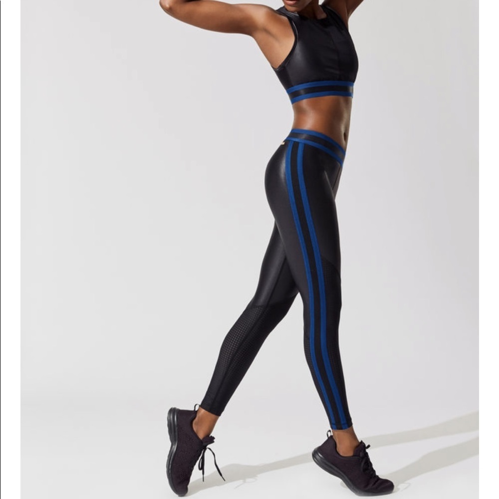 NEW • Alala • Varsity Black High Shine Leggings L
